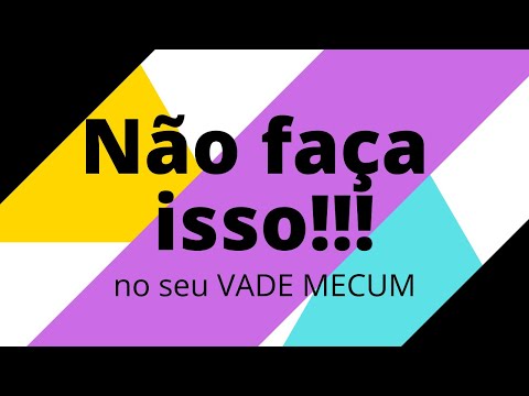 Erros comuns na marcação do Vade Mecum para a segunda fase do Exame de Ordem