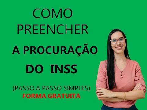 Orientações para preenchimento do formulário de procuração do INSS