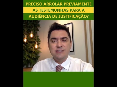Audiência de Justificação: Possibilidade de Apresentar Testemunhas