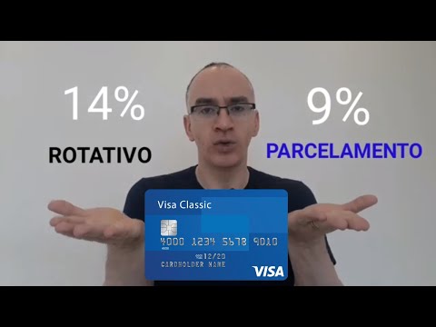 Quais são as consequências financeiras quando o cartão entra no sistema de pagamento rotativo?