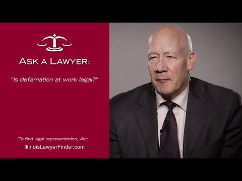 Legal Options: Suing for Defamation in the Workplace.