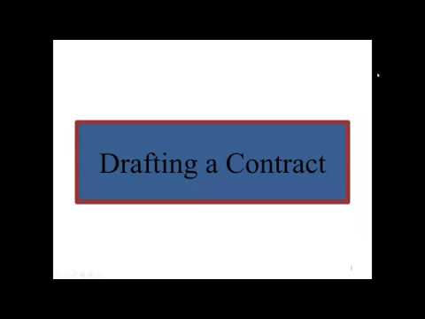 Writing a Contract: A Guide for Individuals Considering Self-Drafting