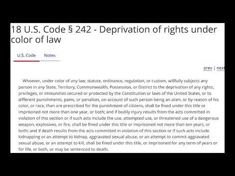 Understanding Color of Law Violations in the United States Legal System