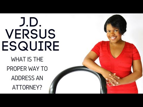 What's the difference between a lawyer and an esquire?