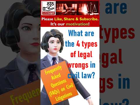 Understanding the Four Types of Legal Wrongs in Civil Law