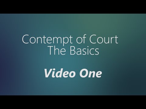 Understanding Contempt of Court: Disrespect in the Legal System Explained