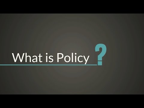 Understanding Policies: A Simple Explanation of Policy Concepts in Plain Language