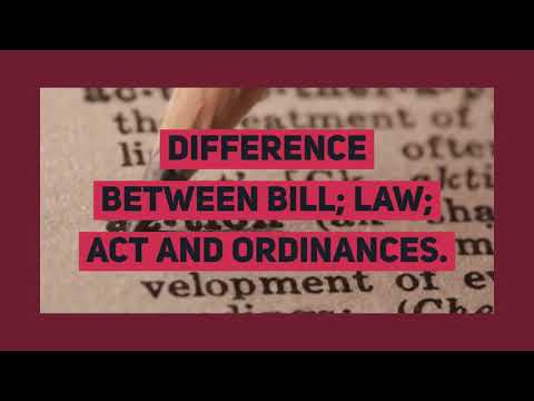 Understanding the Distinction between Acts and Ordinances in Bangladesh
