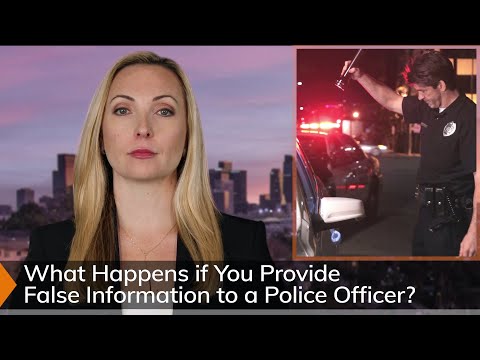 The Legal Consequences of Providing False Information in a Police Statement