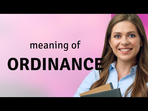 The Meaning of Ordinance Simplified: One Word Explanation