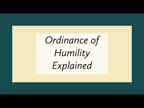 Understanding the Ordinance of Humility: A Comprehensive Guide