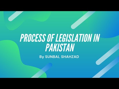 The Legislative Process in Pakistan: How an Act is Passed