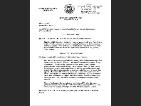 Understanding the San Francisco Sunshine Ordinance: A Comprehensive Overview