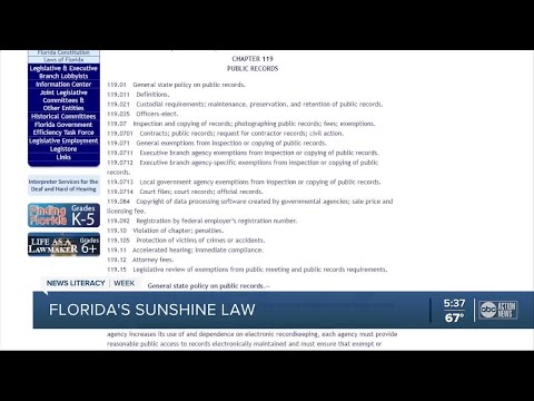 Understanding Florida's Sunshine Law: Transparency in Government Practices