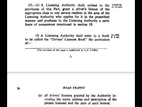 Understanding Section 17 of the Road Traffic Act: A Detailed Overview